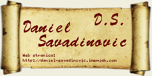 Daniel Savadinović vizit kartica